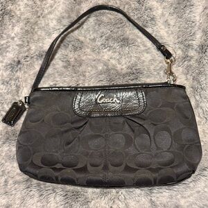Coach Signature Monogram Sateen Madison Wristlet